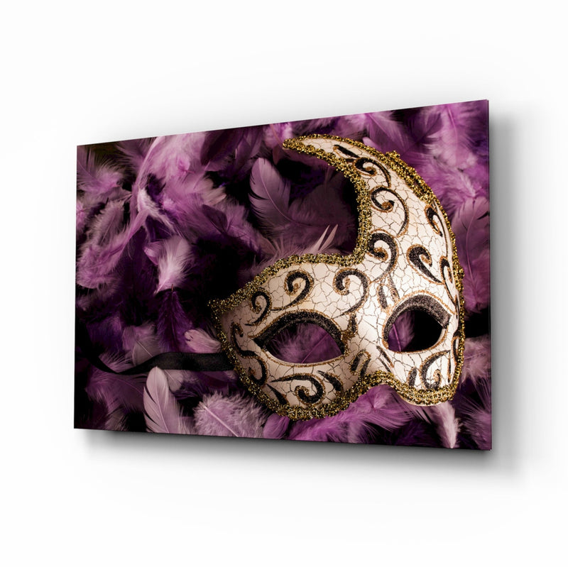 Venetian Mask Glass Wall Art