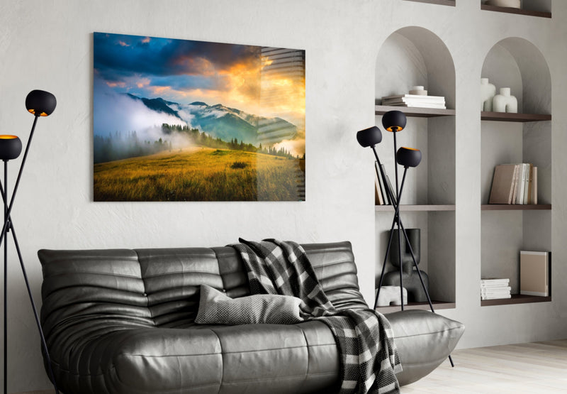 Mountain Glass Wall Art