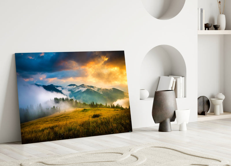 Mountain Glass Wall Art