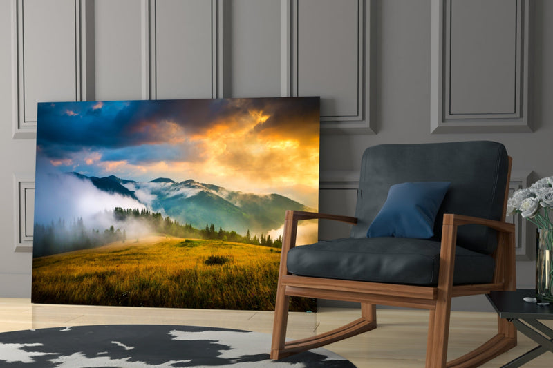 Mountain Glass Wall Art