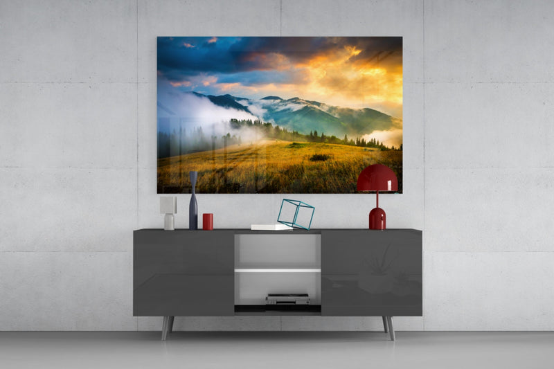 Mountain Glass Wall Art