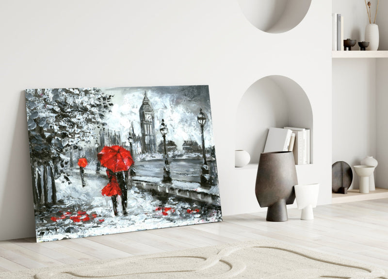 London Glass Wall Art