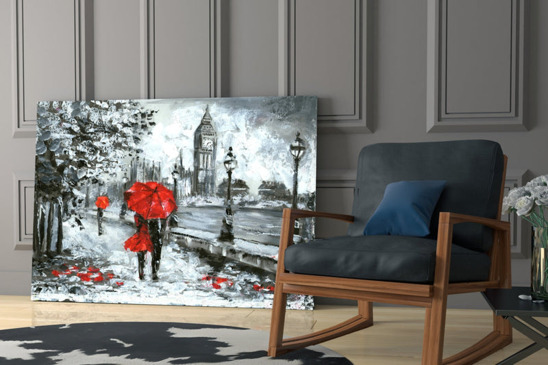 London Glass Wall Art