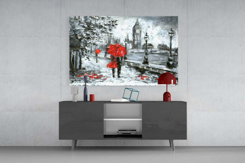 London Glass Wall Art