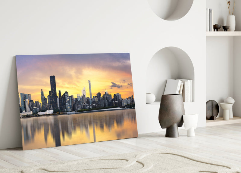 Downtown Glass Wall Art