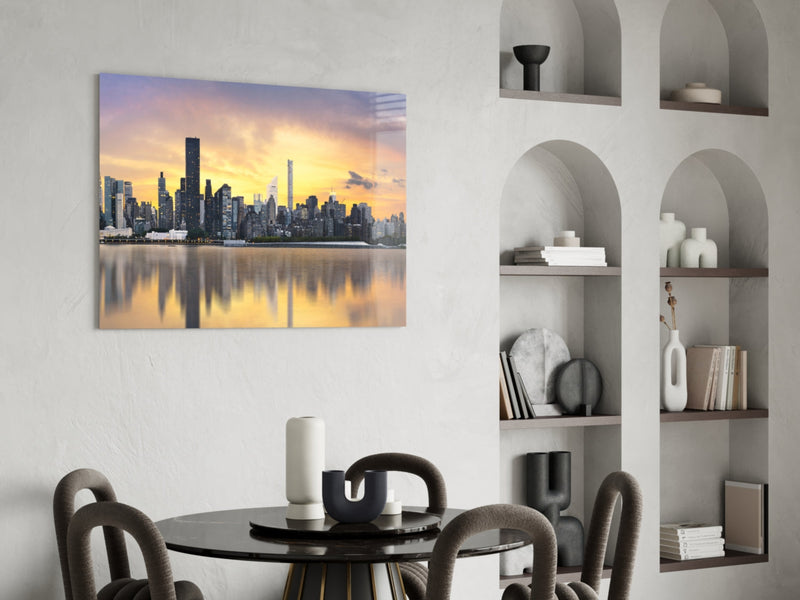 Downtown Glass Wall Art
