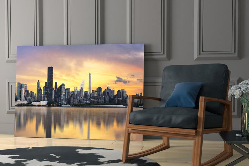 Downtown Glass Wall Art