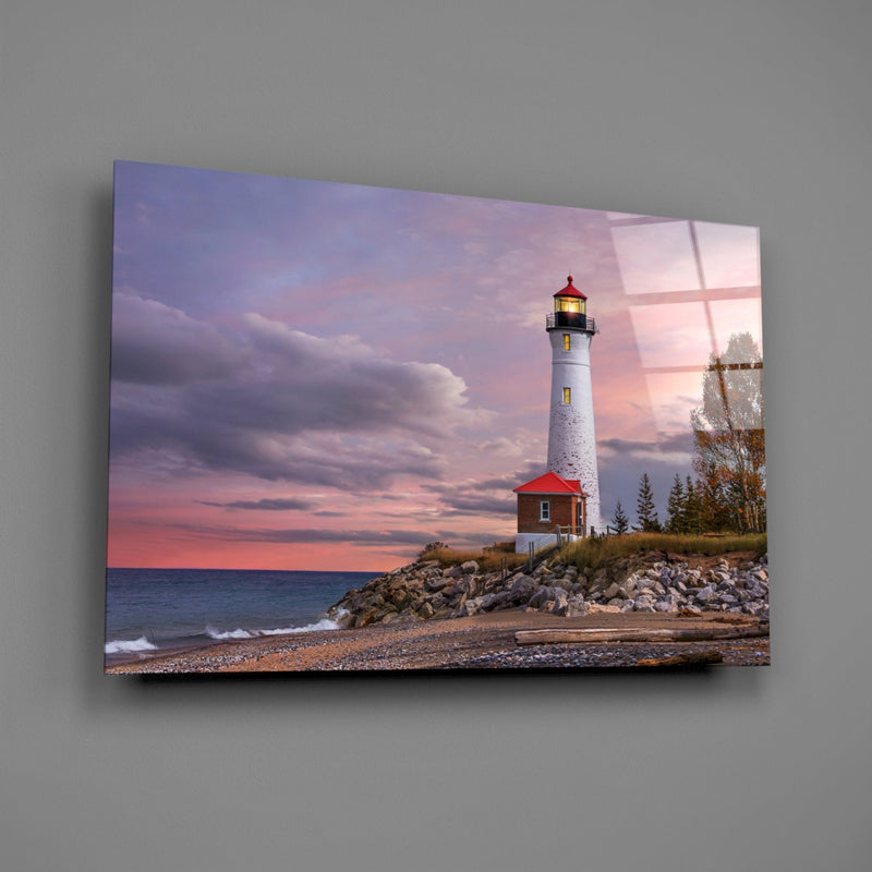 Lighthouse Glass Wall Art