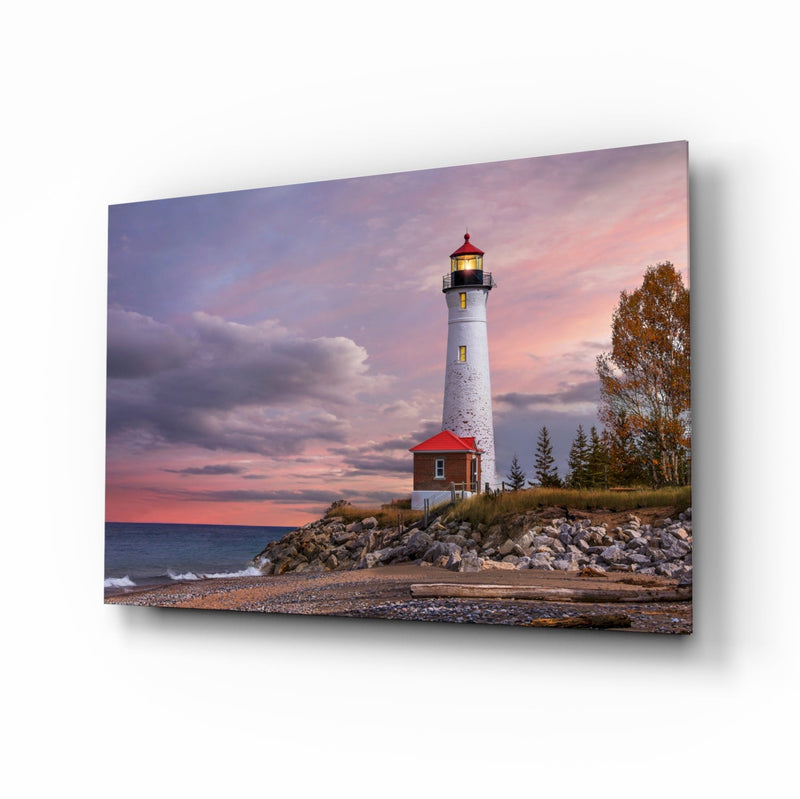 Lighthouse Glass Wall Art