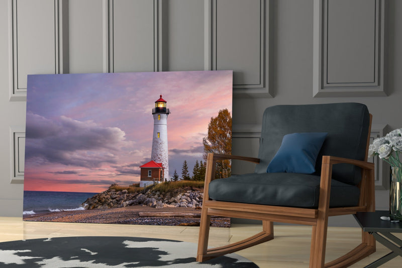 Lighthouse Glass Wall Art