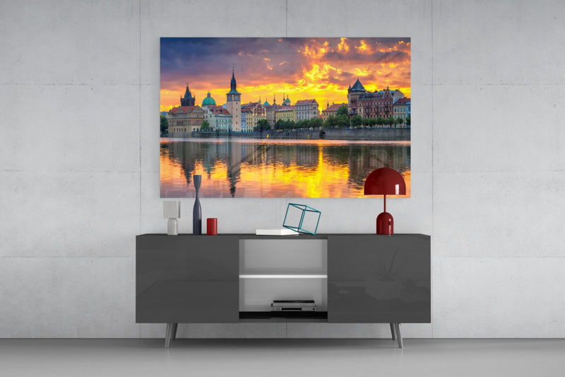 Prague Glass Wall Art