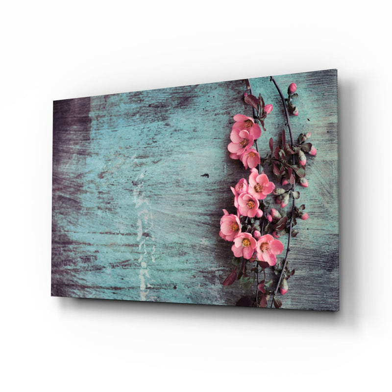 Pastel Flower Glass Wall Art