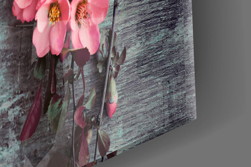 Pastel Flower Glass Wall Art