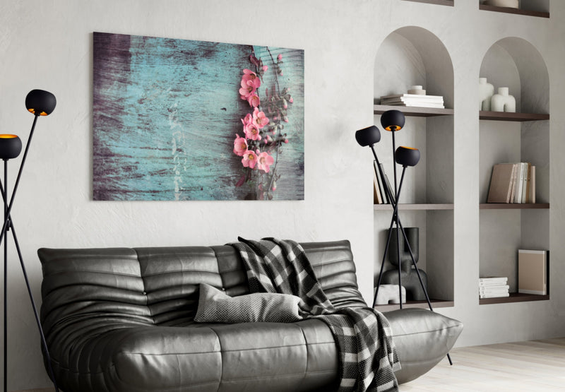 Pastel Flower Glass Wall Art