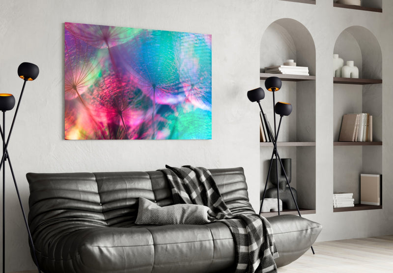 Dandelion Glass Wall Art