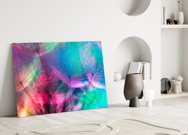 Dandelion Glass Wall Art