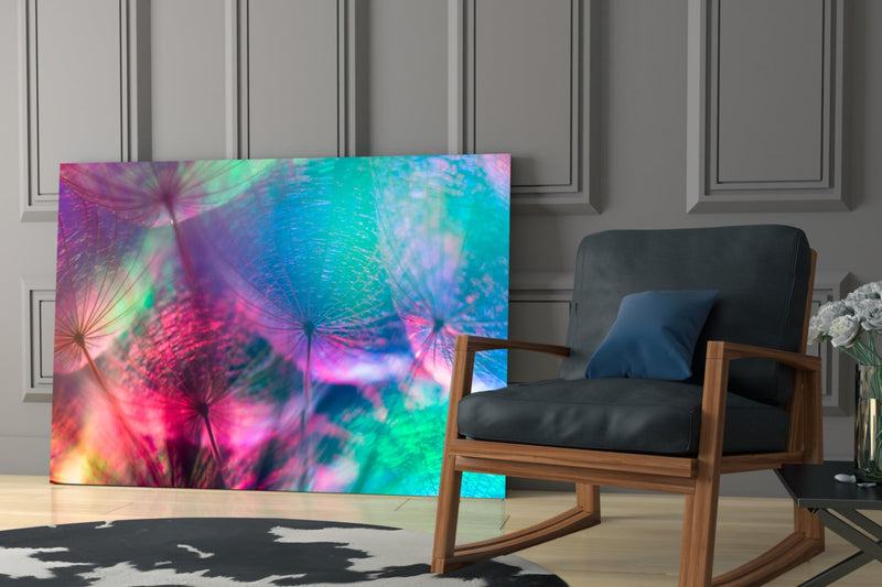 Dandelion Glass Wall Art