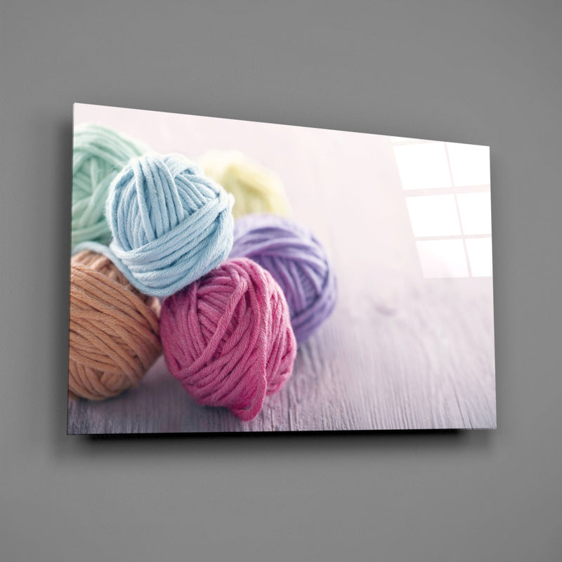 Balls of Rope Glass Wall Art