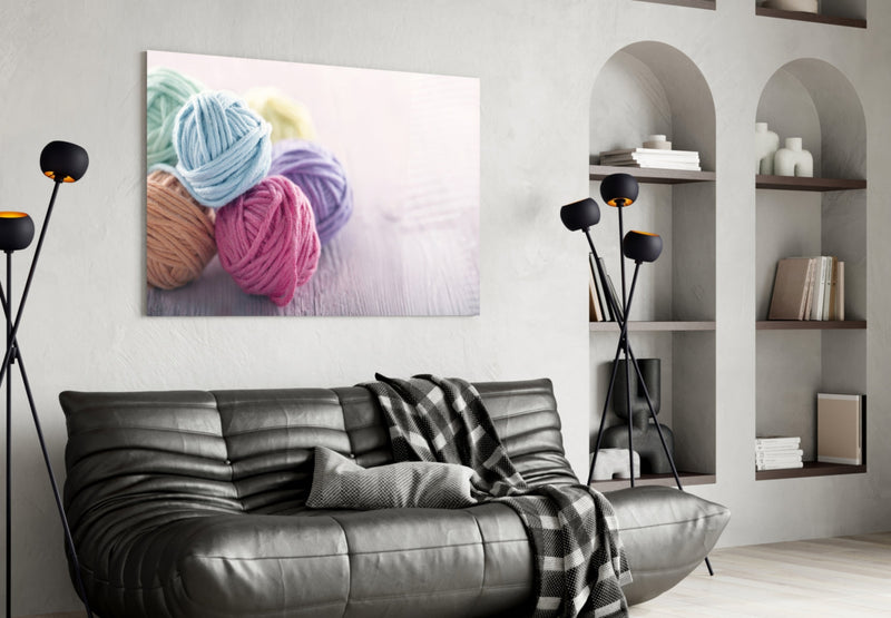 Balls of Rope Glass Wall Art