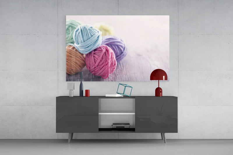 Balls of Rope Glass Wall Art