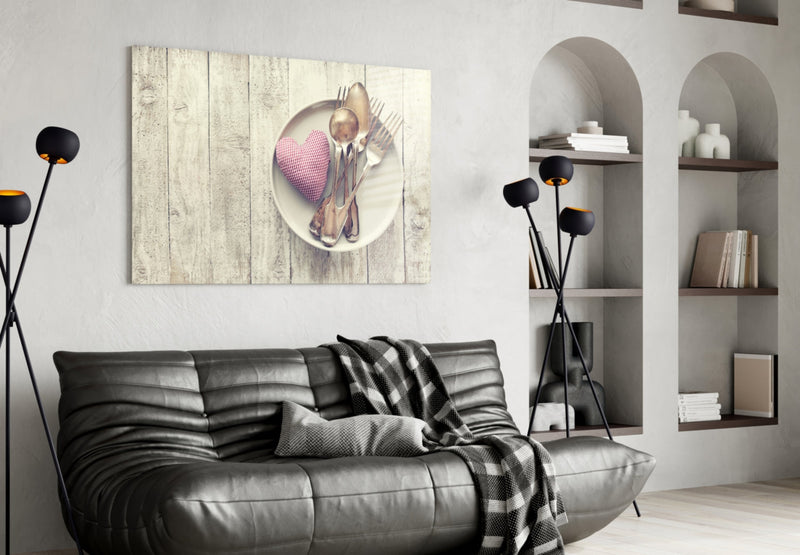 Heart Glass Wall Art