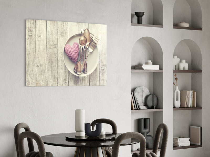 Heart Glass Wall Art