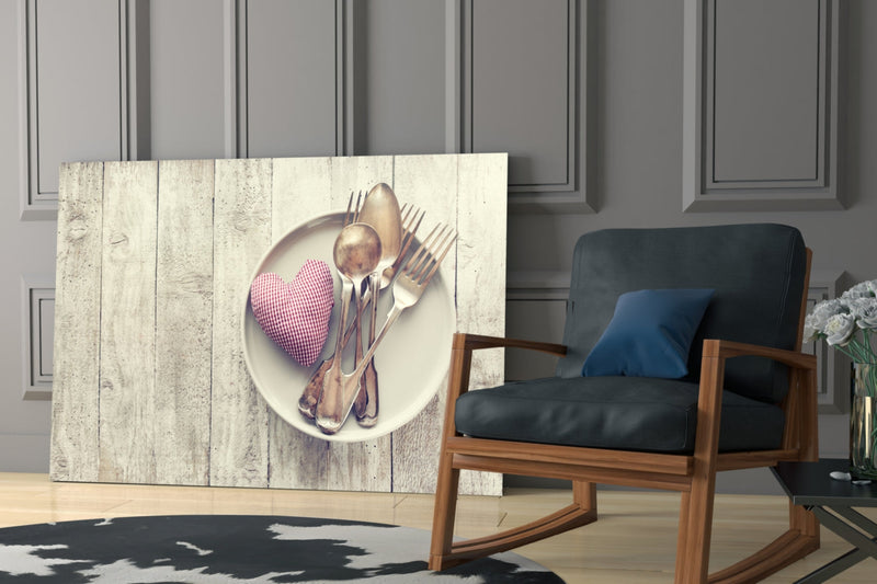 Heart Glass Wall Art