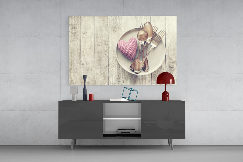 Heart Glass Wall Art