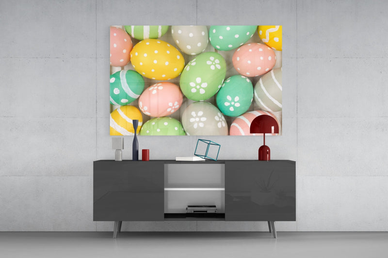 Eggs Glass Wall Art