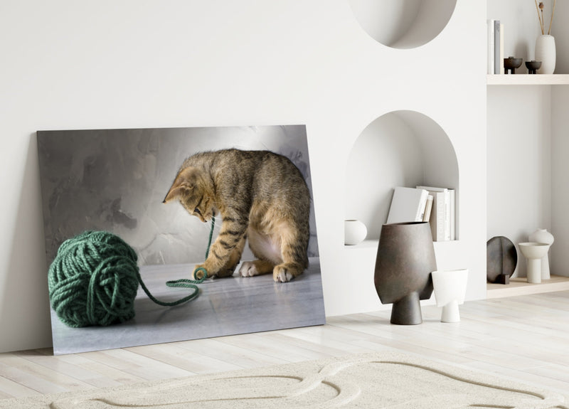 Cat Glass Wall Art