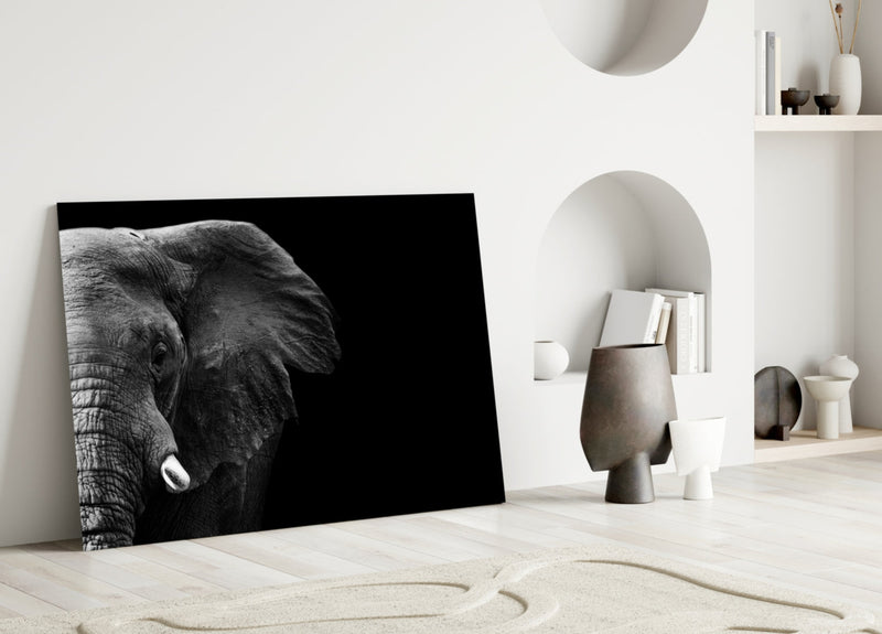 Elephant Glass Wall Art