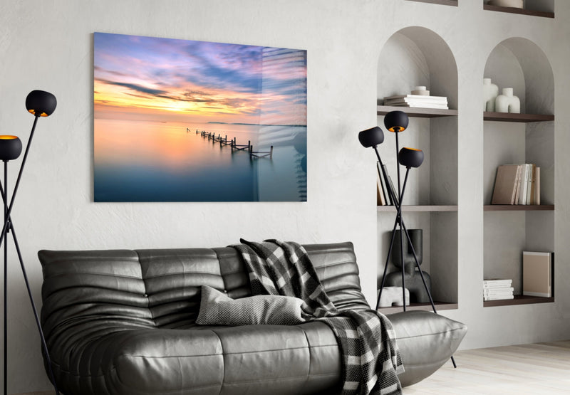 Sunset Glass Wall Art