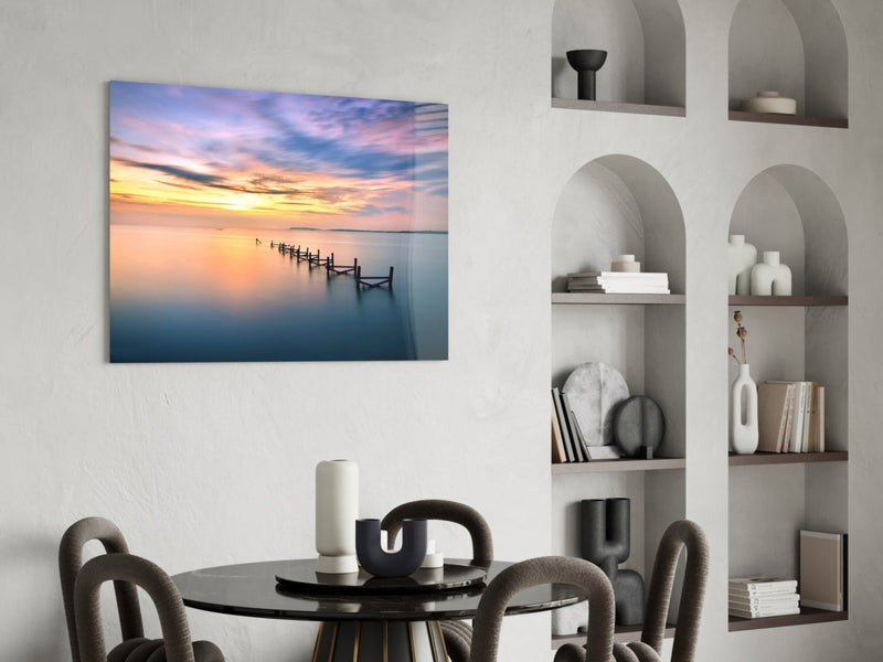 Sunset Glass Wall Art