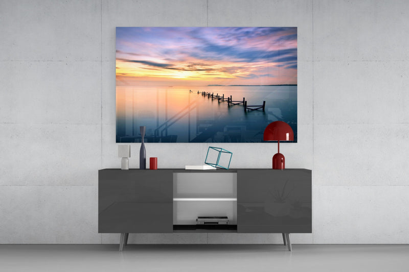 Sunset Glass Wall Art