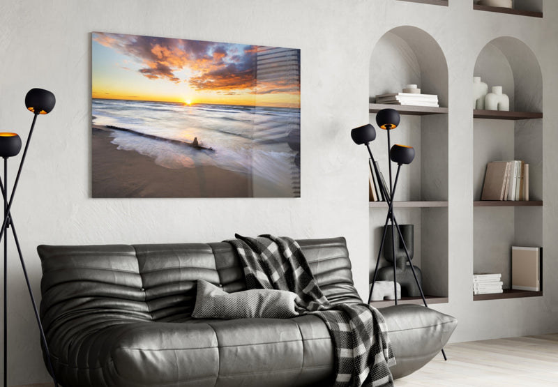 Sunset Glass Wall Art