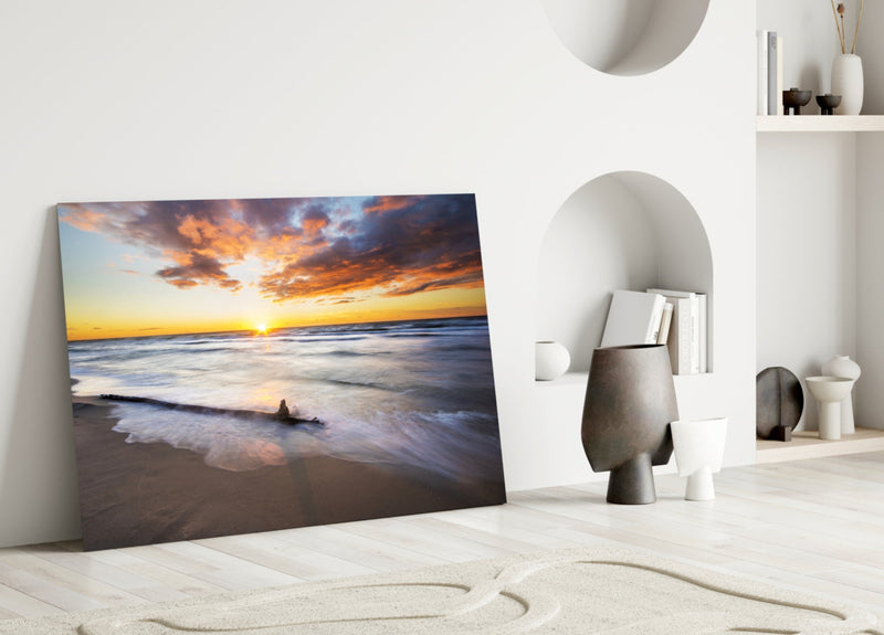 Sunset Glass Wall Art