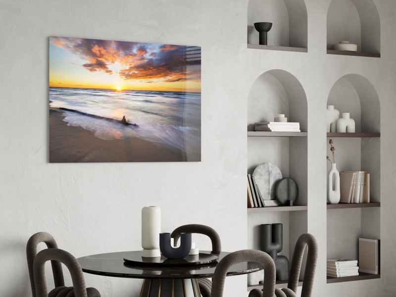 Sunset Glass Wall Art