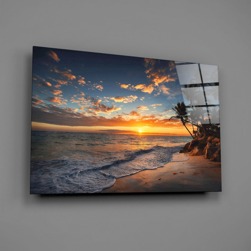 Palm Trees Glass Wall Art