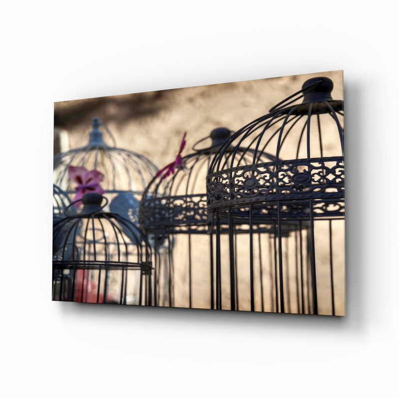 Birdcage Glass Wall Art