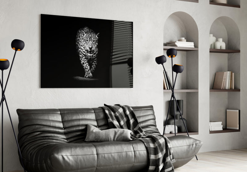 Leopard Glass Wall Art