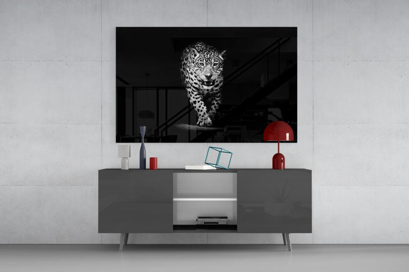 Leopard Glass Wall Art