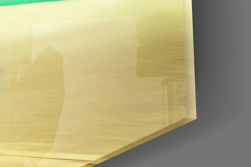 Vosvos Minibus Glass Wall Art