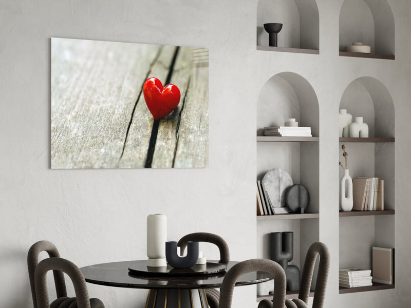 Heart Glass Wall Art