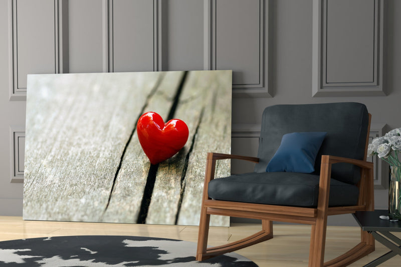 Heart Glass Wall Art