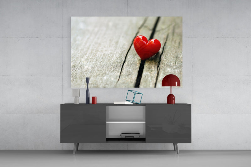 Heart Glass Wall Art