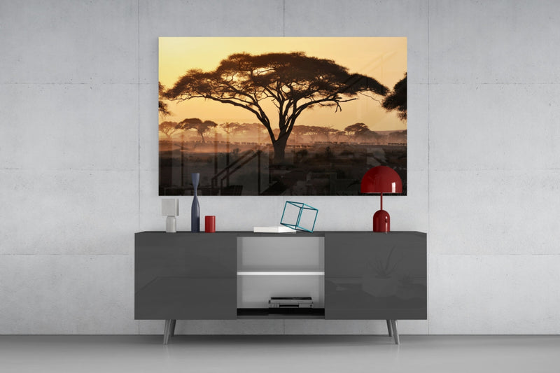 Tree Glass Wall Art