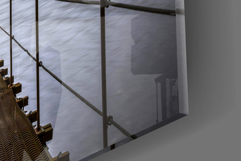 Suspension Bridge Glass Wall Art