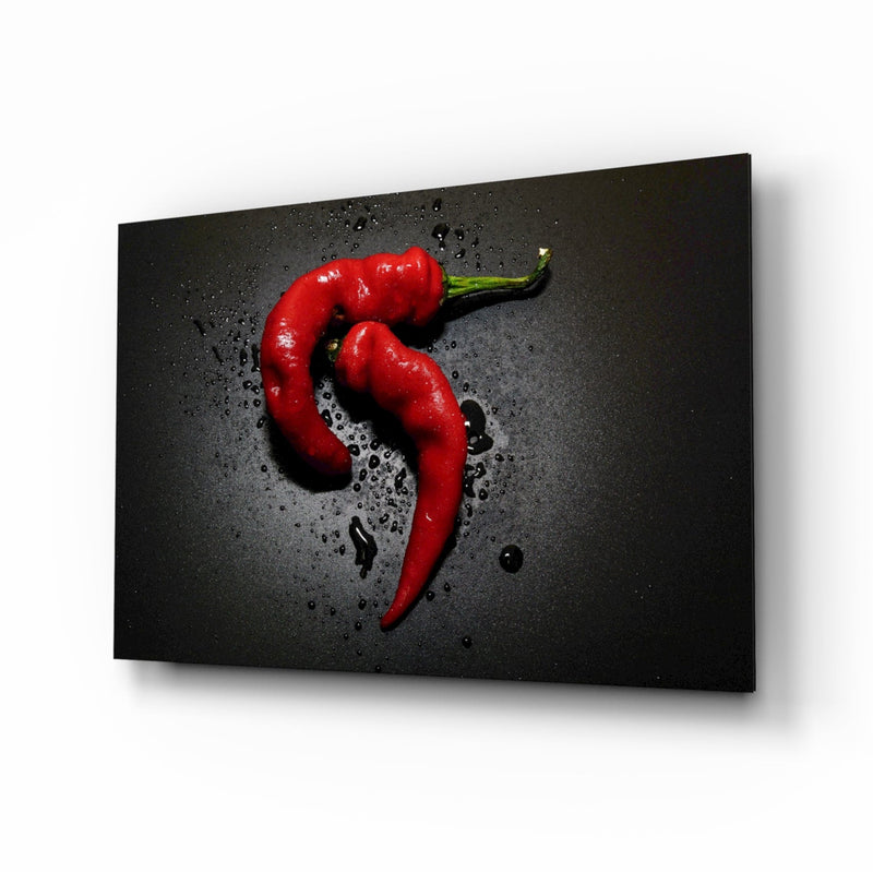 Red Pepper Glass Wall Art