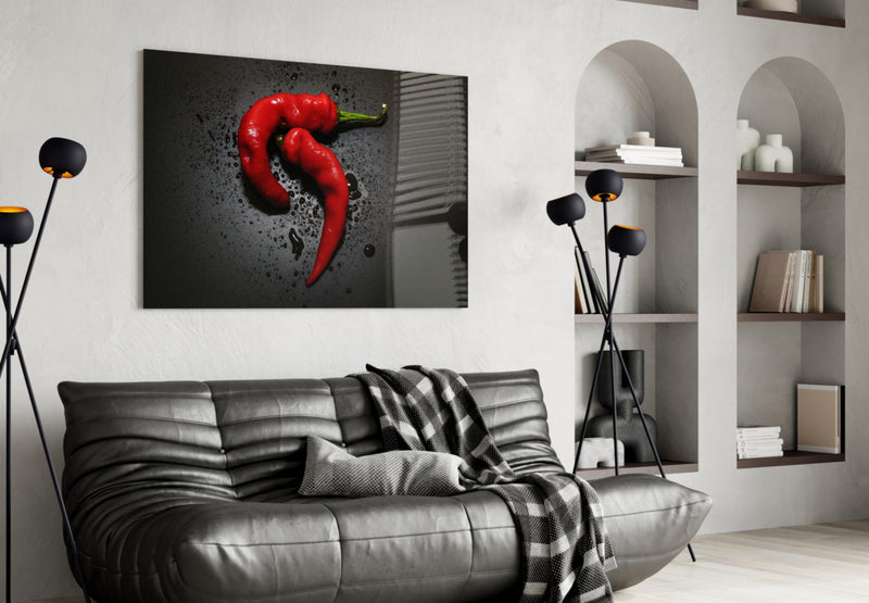 Red Pepper Glass Wall Art