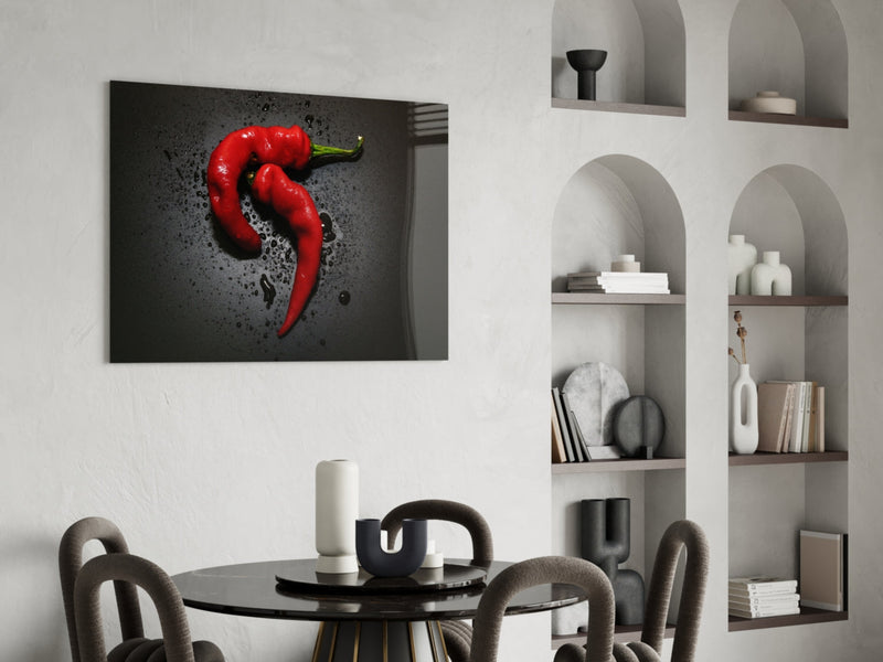 Red Pepper Glass Wall Art